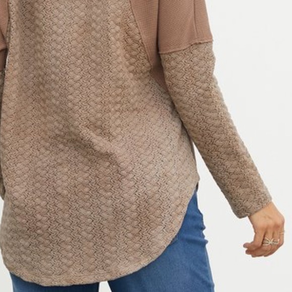 🖤🆕☕️COZY Toasted Latte Thermal Top NWT☕️🖤 - Picture 5 of 8